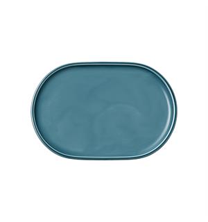 COMPANION tallerken oval 230x160mm Feltspatporselen med farget glasur 